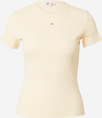 Tommy Jeans Shirt 'Essential' in Yellow: front