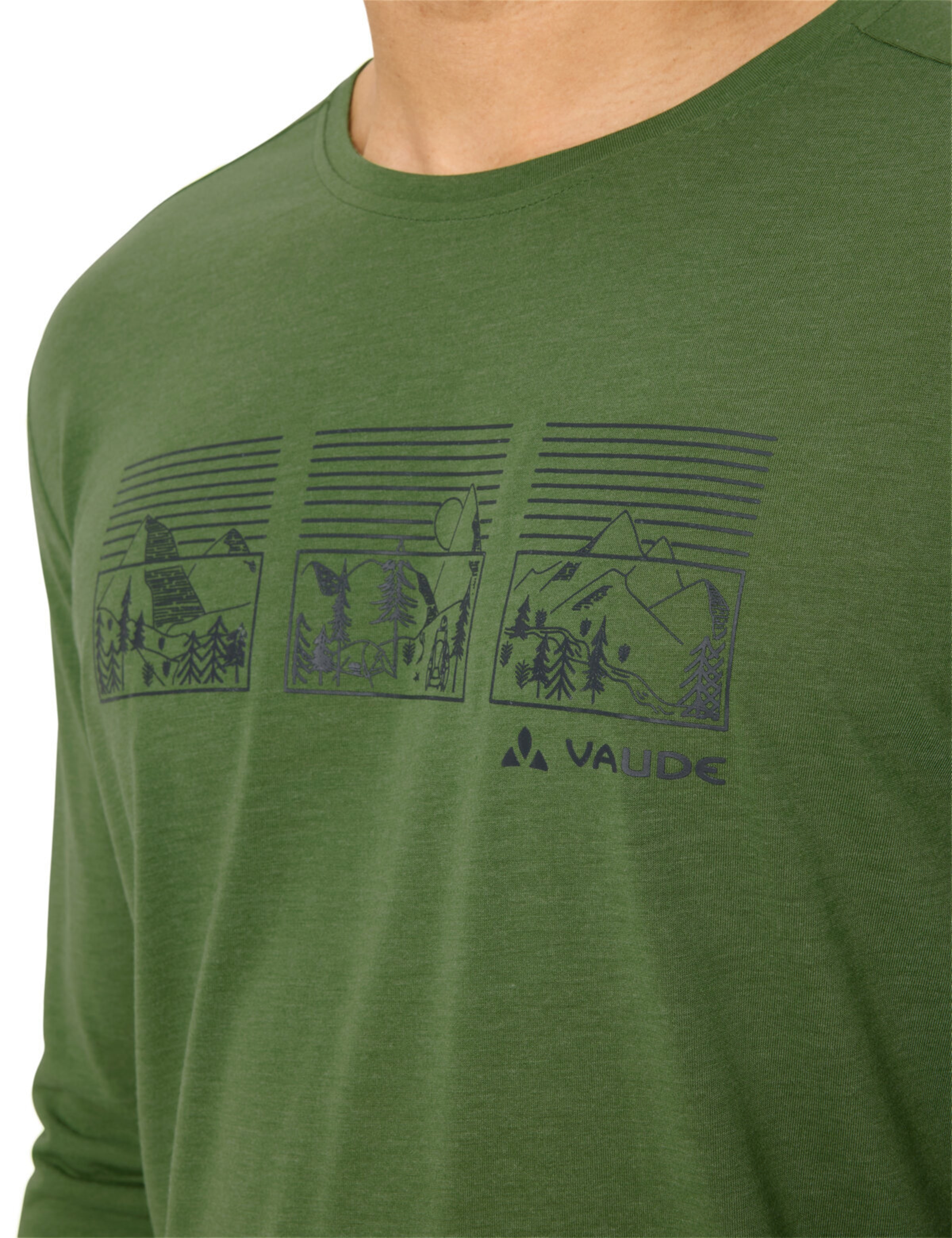 VAUDE Functioneel shirt 'Rosemoor III' in Groen