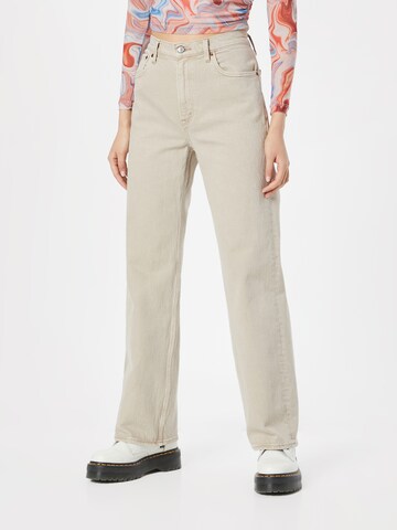Abercrombie & Fitch Normalny krój Jeansy w kolorze beżowy: przód