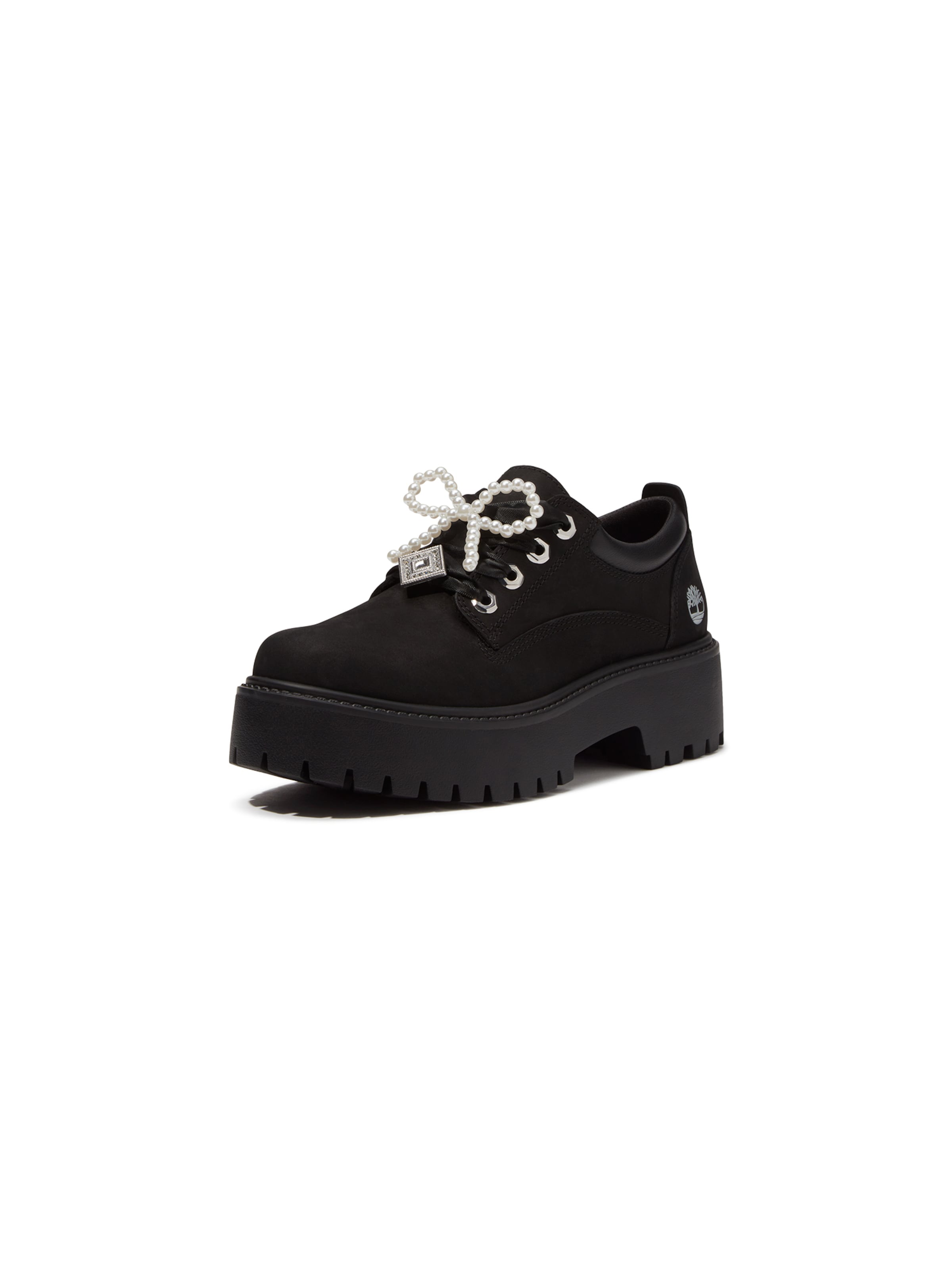 Pantofi cu șireturi de la TIMBERLAND pe negru: față