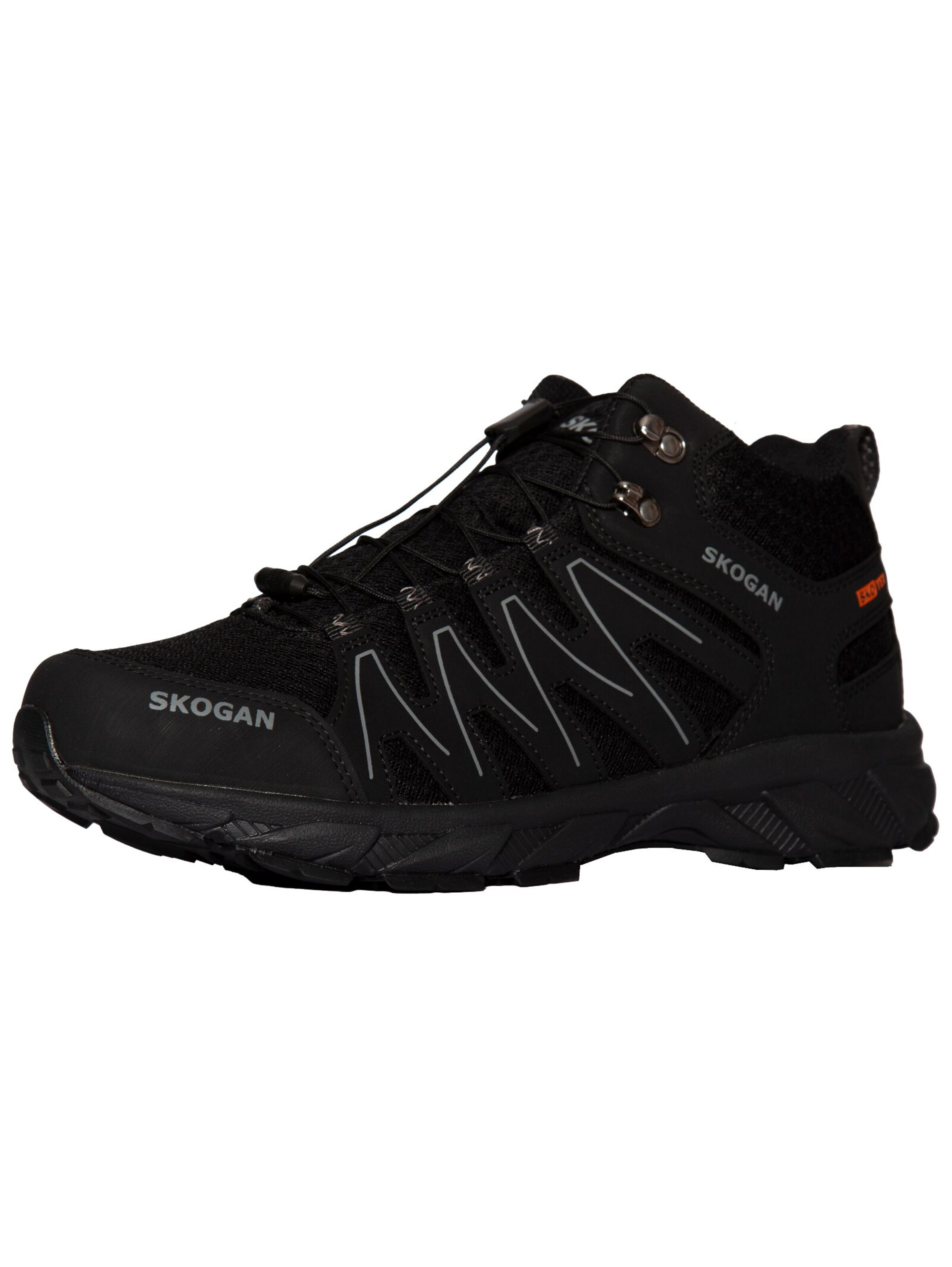 SKOGAN Platform trainers in Black: front