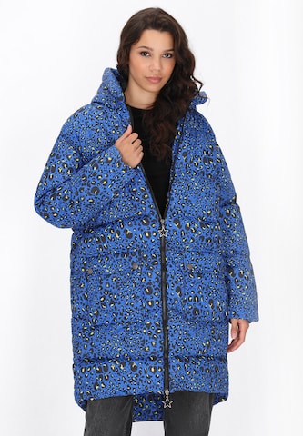 Manteau mi-saison myMo ROCKS en bleu : devant