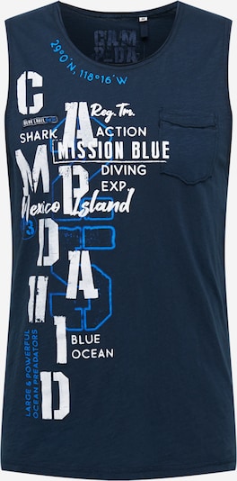 CAMP DAVID T-Shirt en bleu marine / bleu ciel / blanc, Vue avec produit