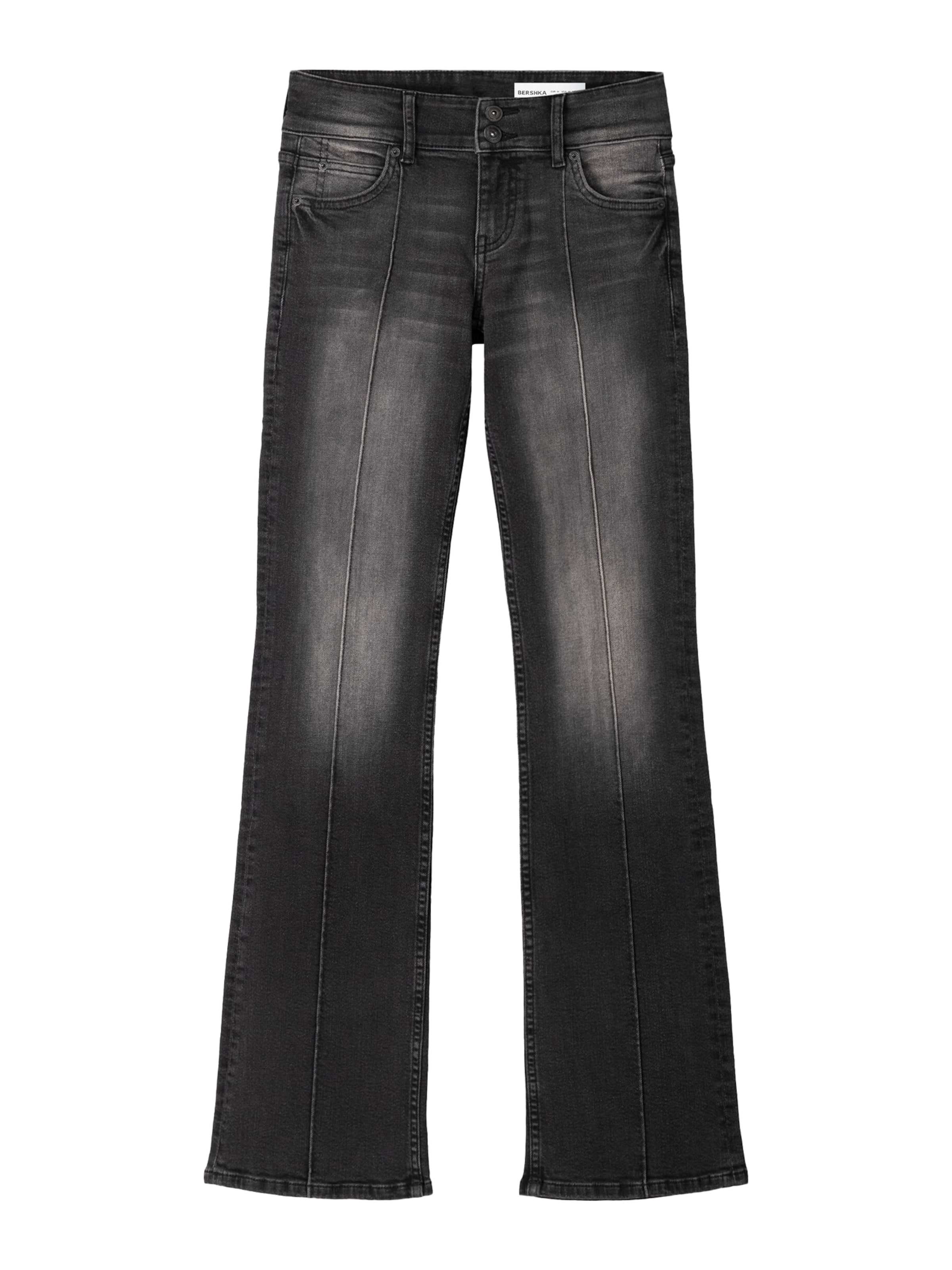 Bootcut Jean Bershka en noir : devant