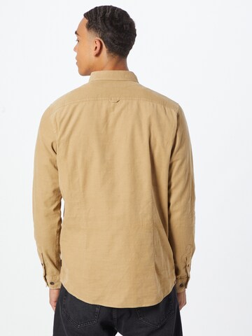 INDICODE JEANS Regular Fit Hemd 'Ryan' in Beige