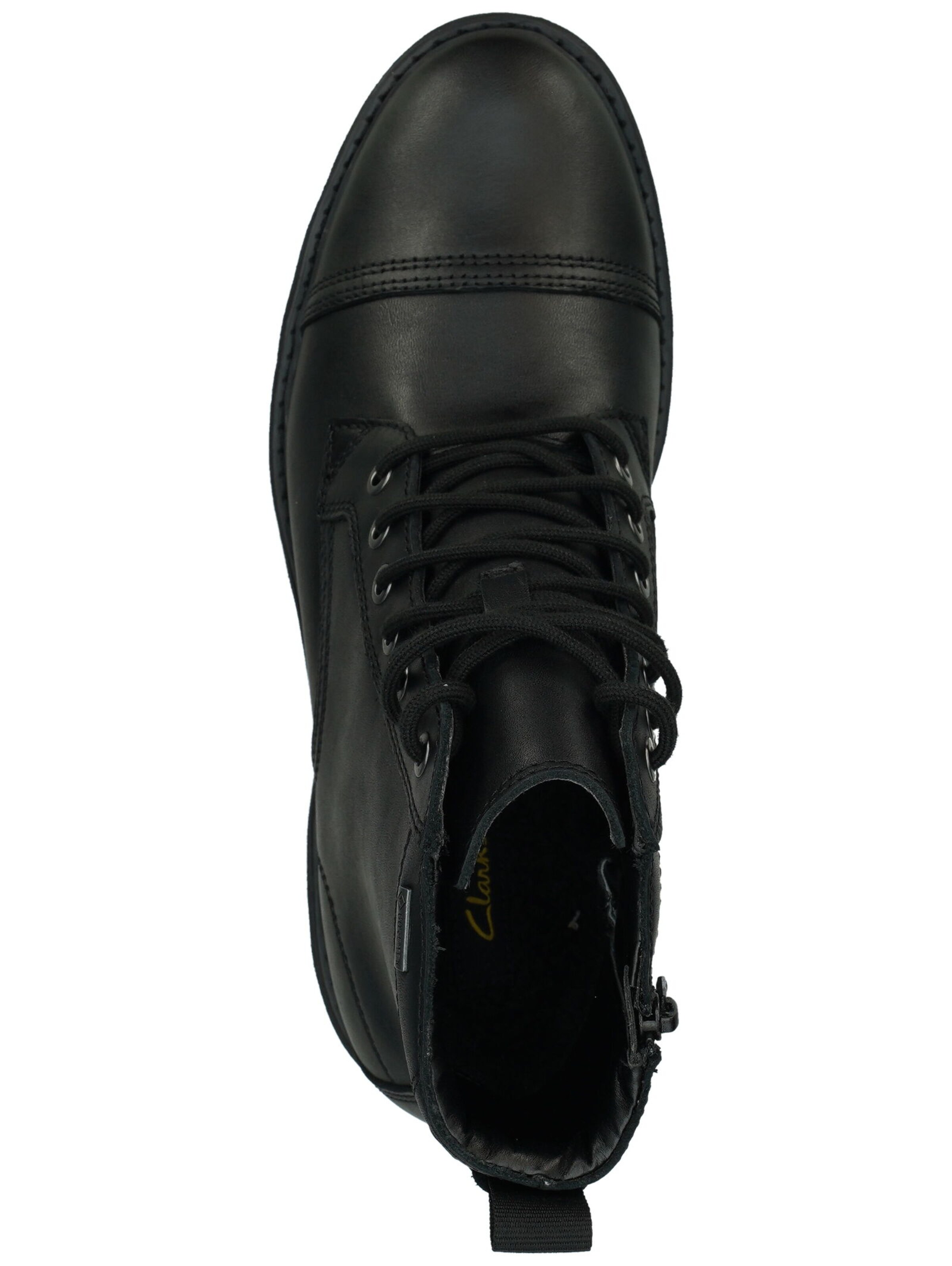 CLARKS Veterlaarzen 'Batcombe Cap' in Zwart