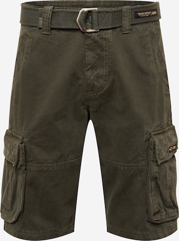 Pantalon cargo 'Vintage Core' Superdry en vert : devant