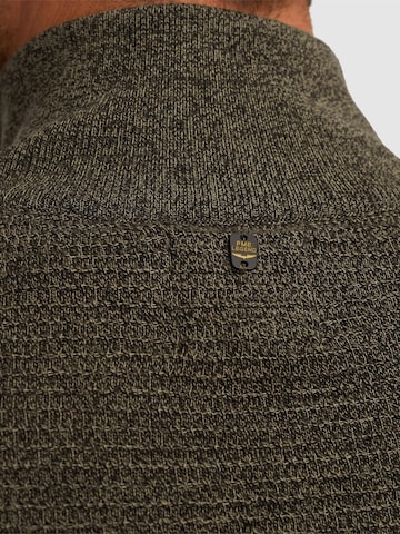 PME Legend Trui 'Pullover with half zipper' in Groen