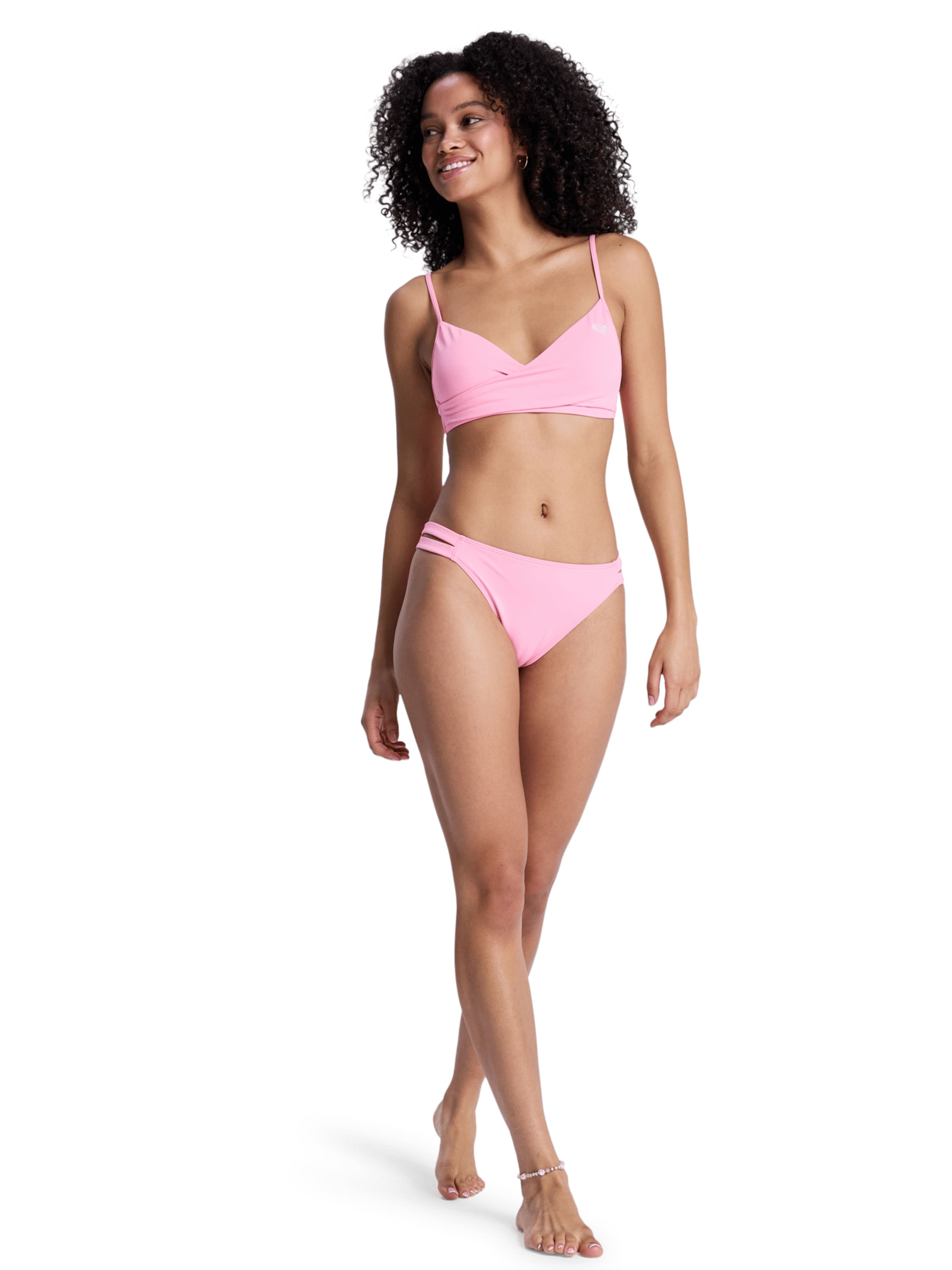 ROXY T-Shirt Bikinitop 'Solid Essentials' in Pink