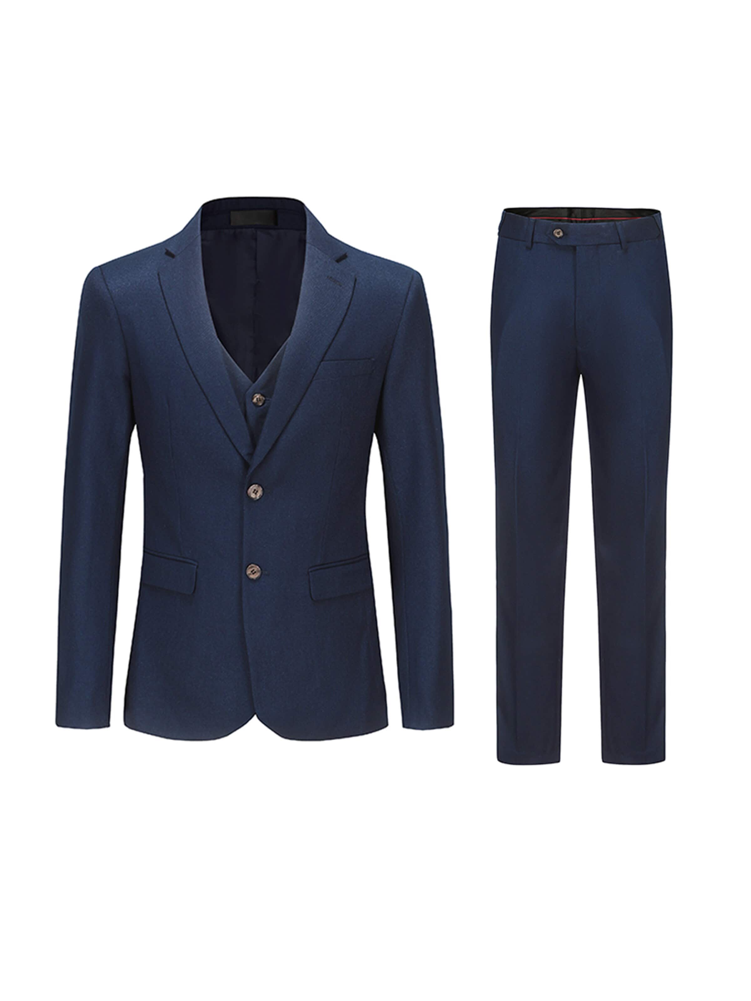 ALLTHEMEN Tapered Suit 'Zweiklang' in Blue: front
