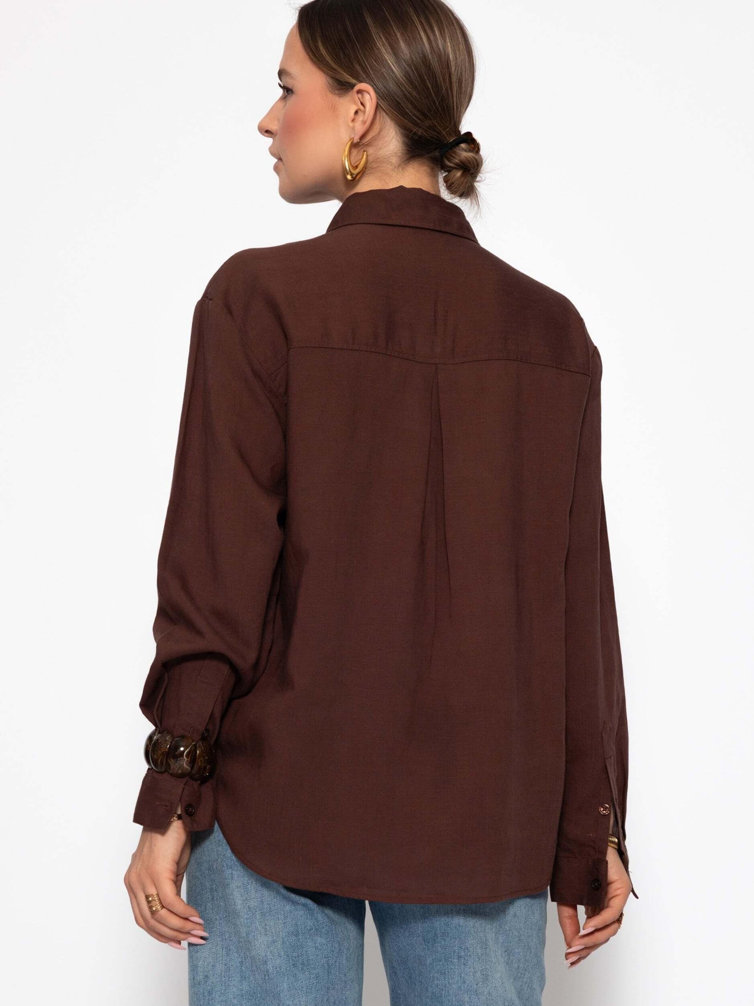 SASSYCLASSY Bluse‌‌‌‌‌‌‌‌‌ in Braun