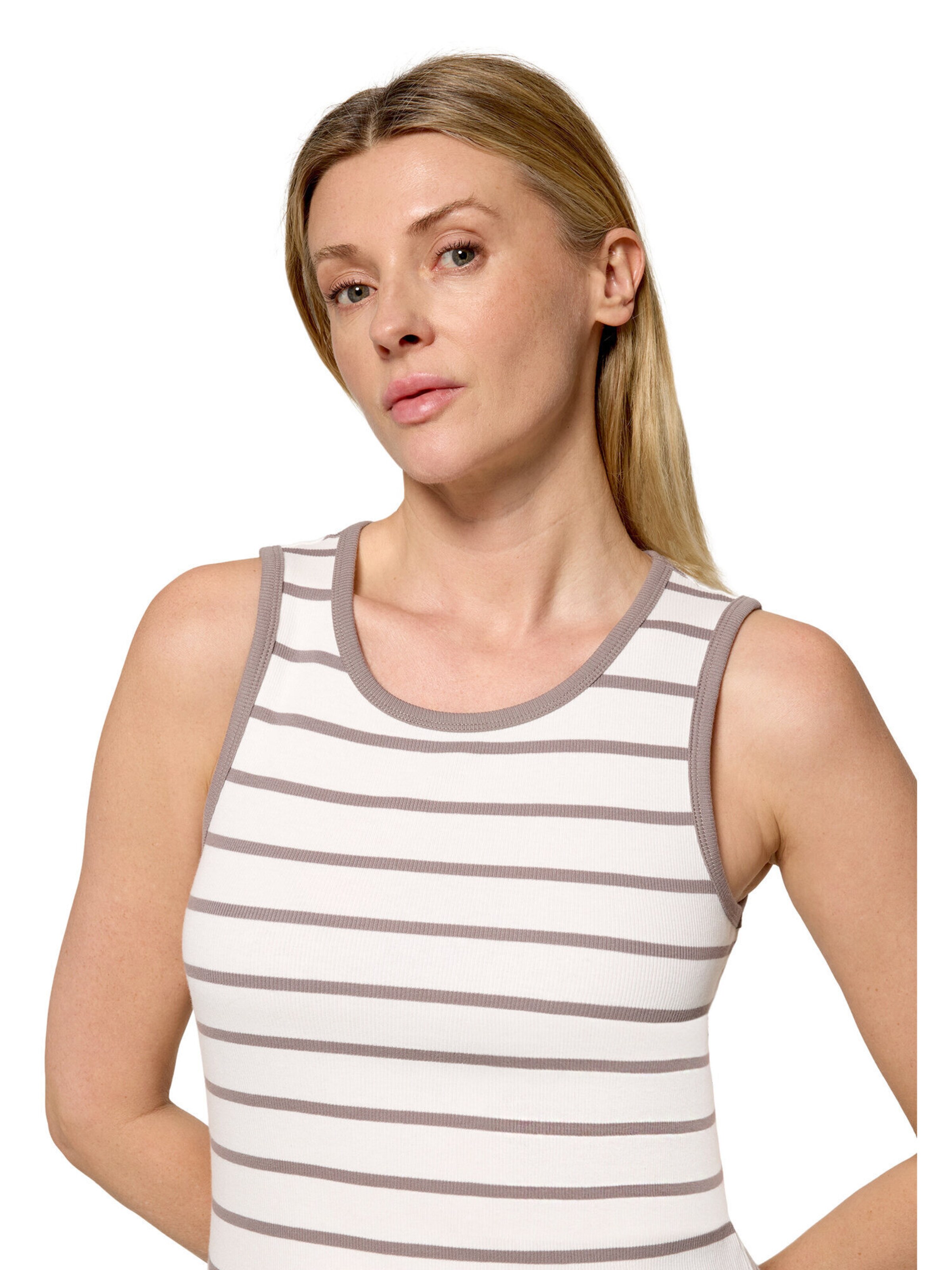 Cartoon Top in Beige