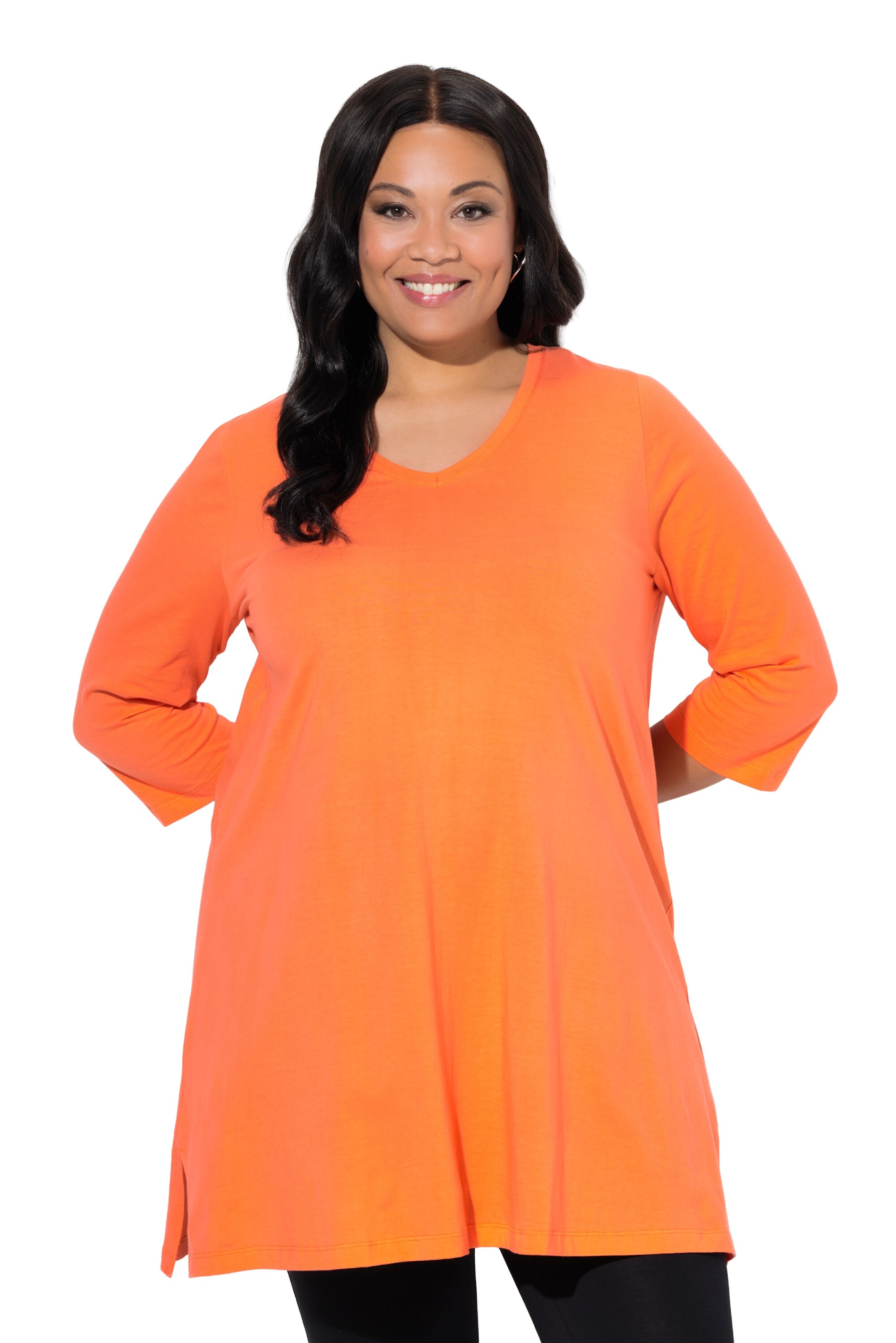 Ulla Popken Shirt in Orange: front