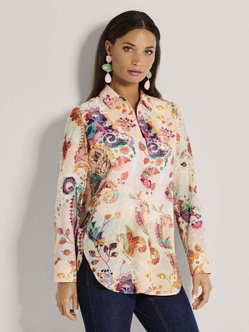 MADELEINE Bluse in Beige: Vorderseite