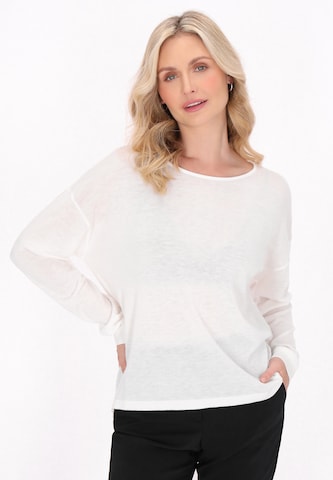 Pull-over usha BLACK LABEL en blanc : devant