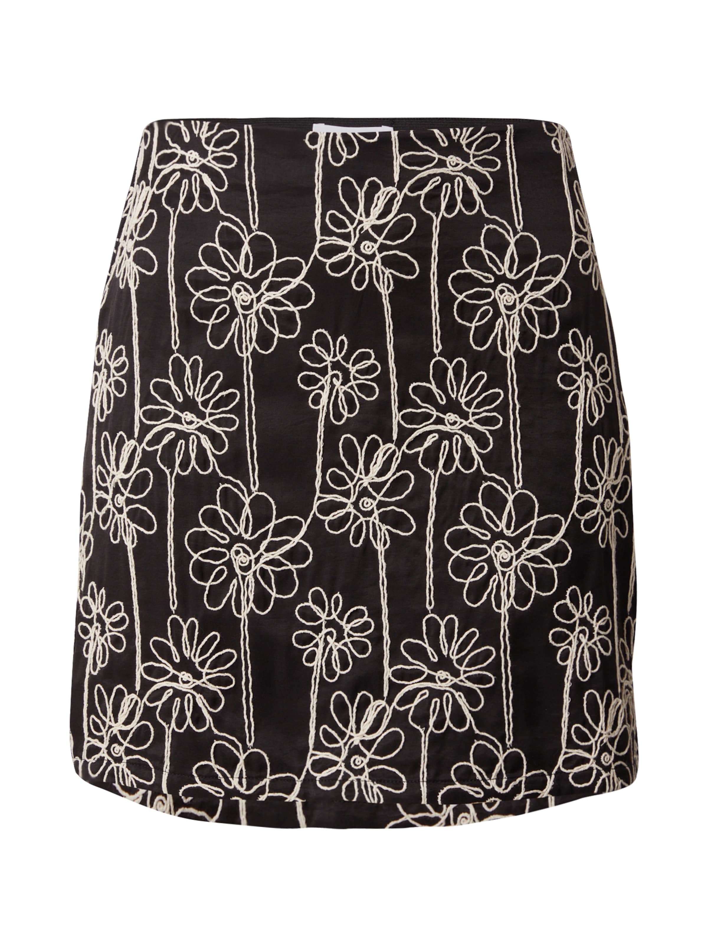 Jupe 'OBJCAMI' OBJECT en noir : devant