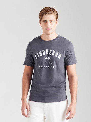 T-Shirt Lindbergh en bleu : devant
