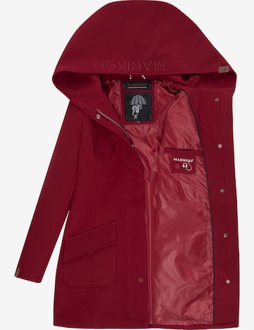 MARIKOO Toiminnallinen pitkä takki 'Mayleen' värissä punainen