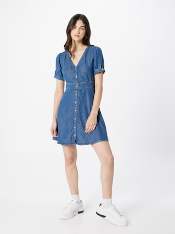 Mavi - Vestido camisero 'Hilda' en azul: frente