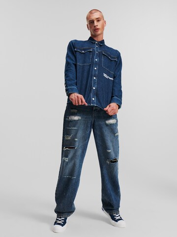 KARL LAGERFELD JEANS Tussenjas 'Utlty' in Blauw