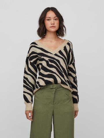 Vila Petite Sweater 'RIL' in Beige: front