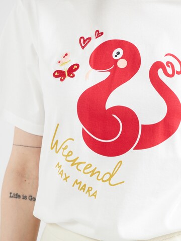 Tricou 'CABINA' de la Weekend Max Mara pe alb