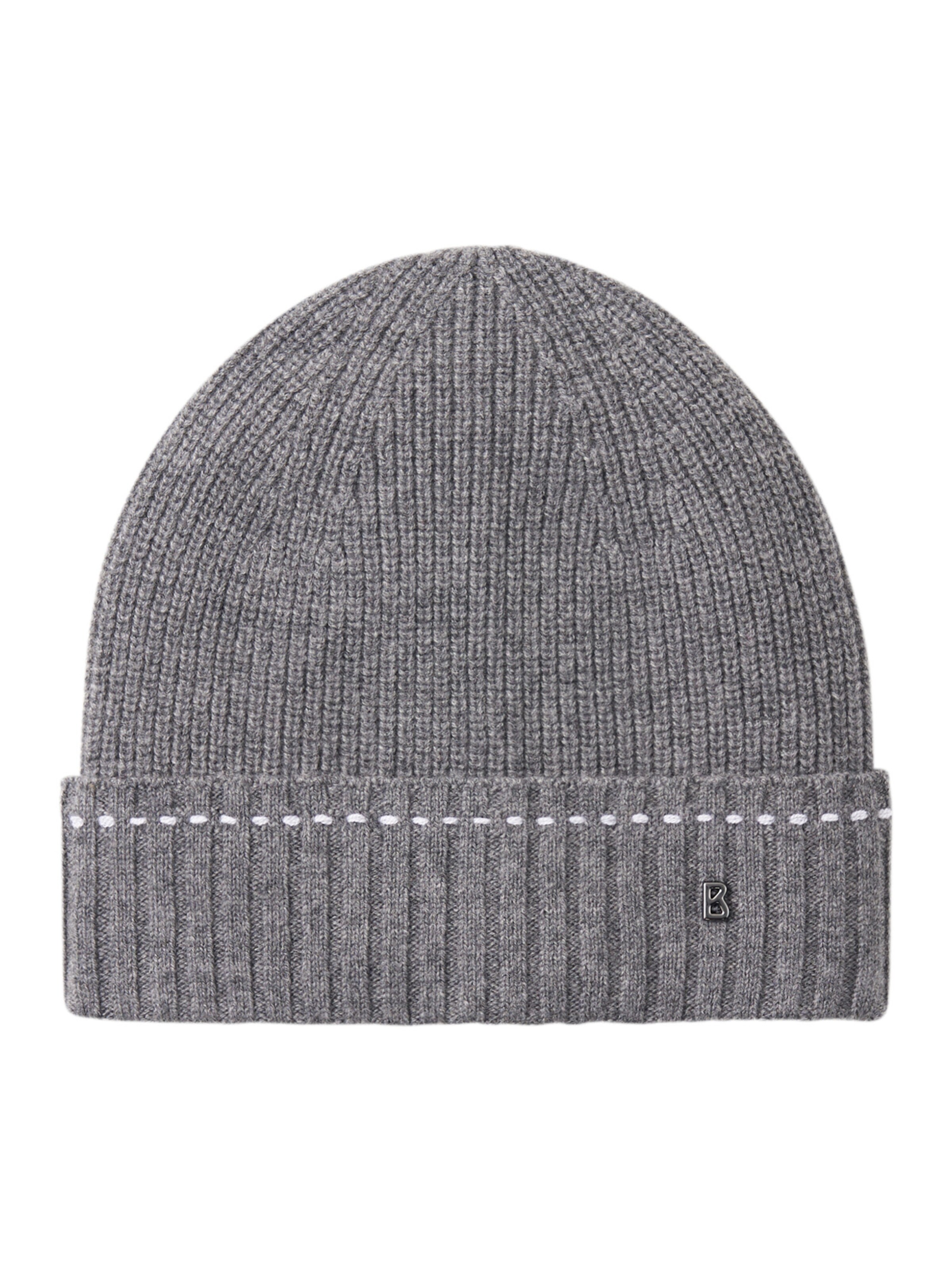 BOGNER Strickmütze 'MOULAN-1' in Grau: Vorderseite