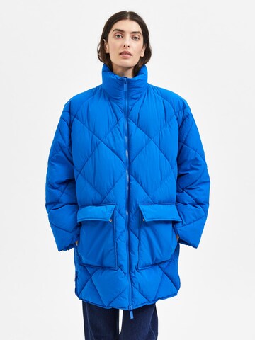 SELECTED FEMME Between-Season Jacket 'Heidi' in Blue: front