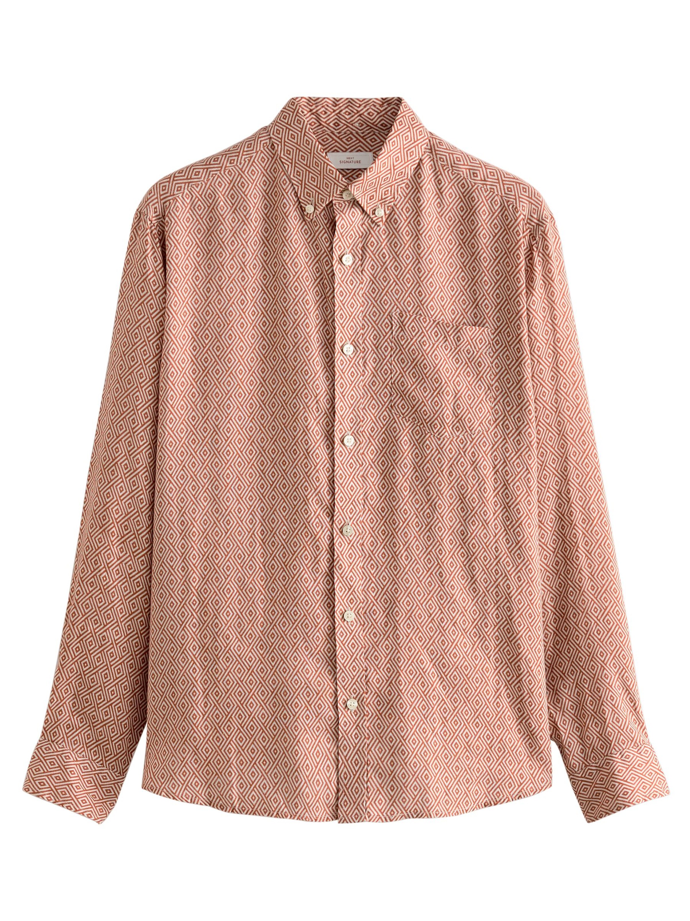 Next Regular Fit Hemd in Braun: Vorderseite