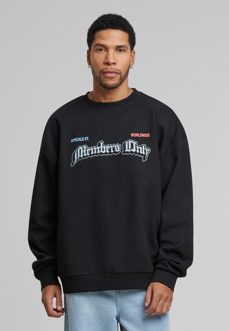 MT Upscale Sweatshirt 'Only Members' in Schwarz: Vorderseite