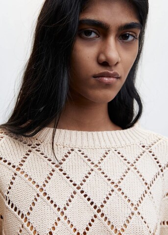 MANGO Pullover 'Altea' in Beige