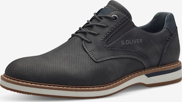 Scarpa stringata di s.Oliver in blu: frontale