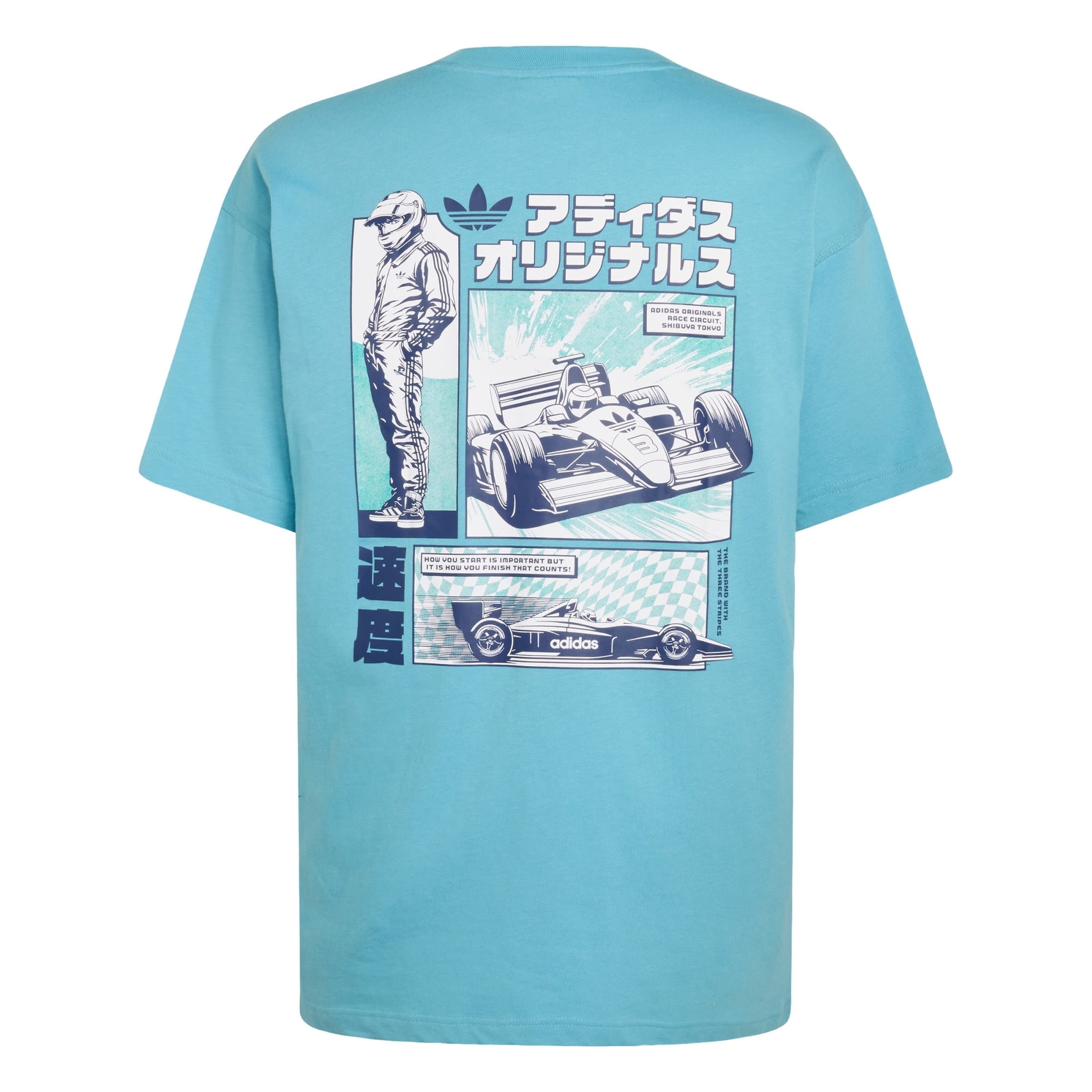 T-Shirt 'Japanese Racing' ADIDAS ORIGINALS en bleu