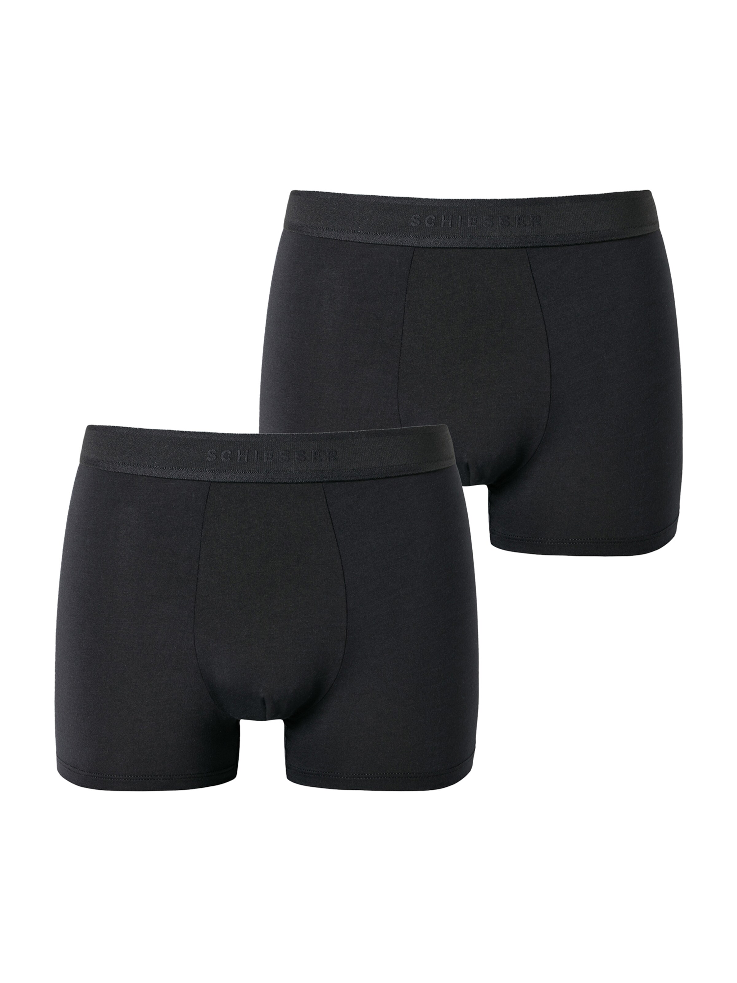 Boxers SCHIESSER en noir : devant