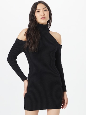 Tally Weijl Knitted dress in Black: front