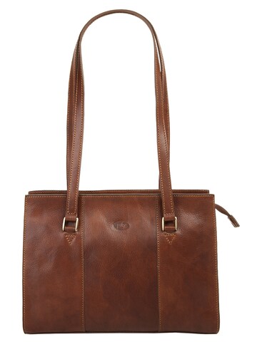 Sac bandoulière piké en marron : devant