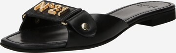 N°21 Mules in Black: front