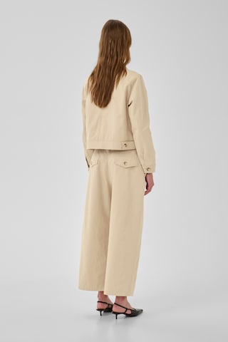 My Essential Wardrobe Wide leg Pants 'Cindy' in Beige