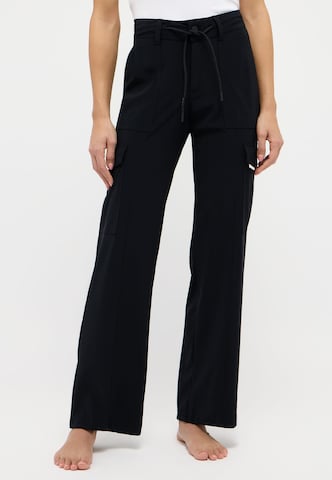 ÆNGELS Loose fit Cargo Pants in Black: front