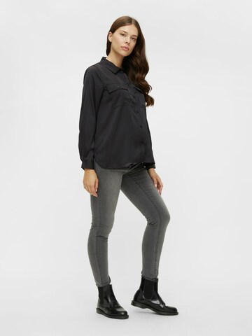 Pieces Maternity Blouse 'Dayton' in Zwart: voorkant