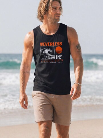 Neverless Shirt 'Surf inc wave' in Orange