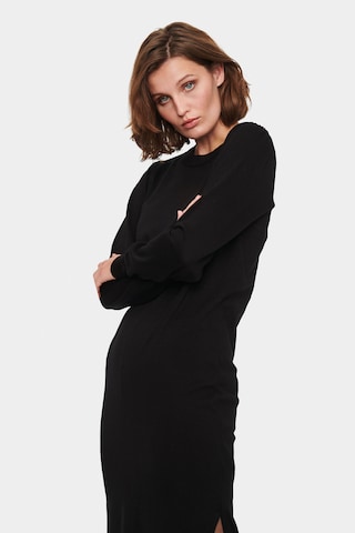 SAINT TROPEZ Gebreide jurk 'Kila' in Zwart