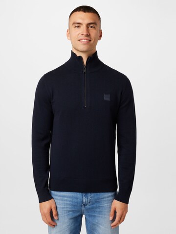 BOSS Sweater 'Kanobix' in Blue: front