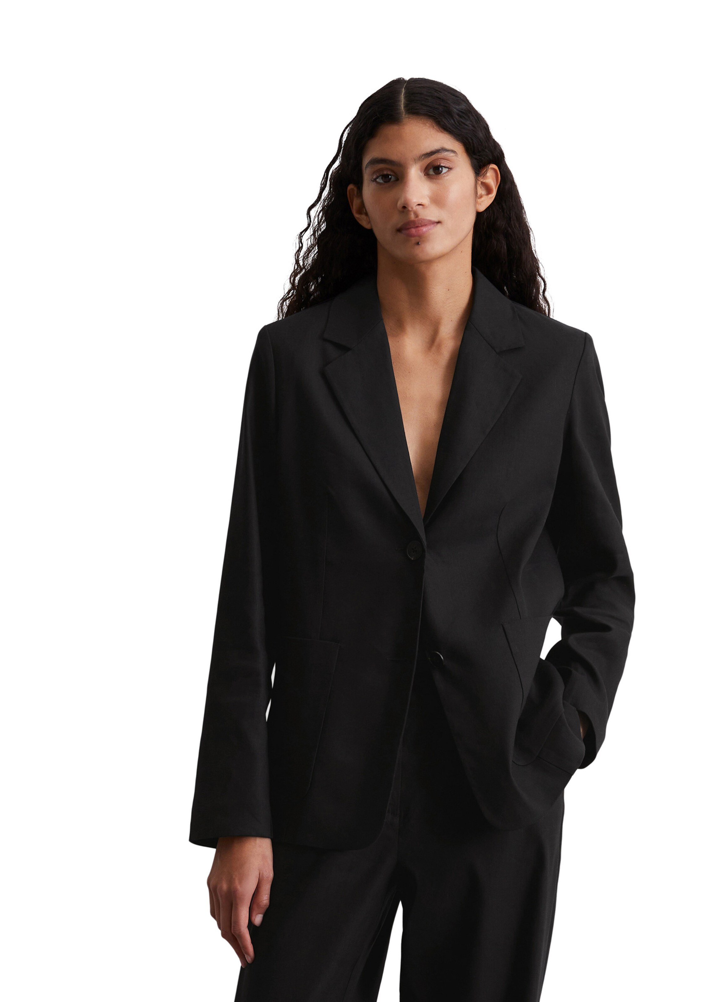 Marc O'Polo Blazer in Black: front