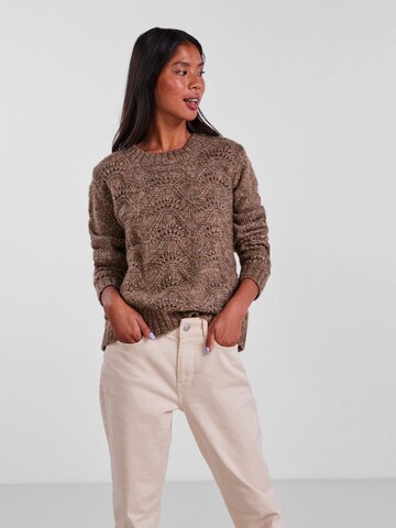 PIECES Pullover 'Bibbi' in Braun