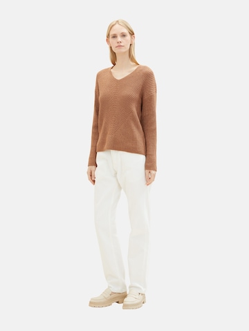 TOM TAILOR Pullover i brun