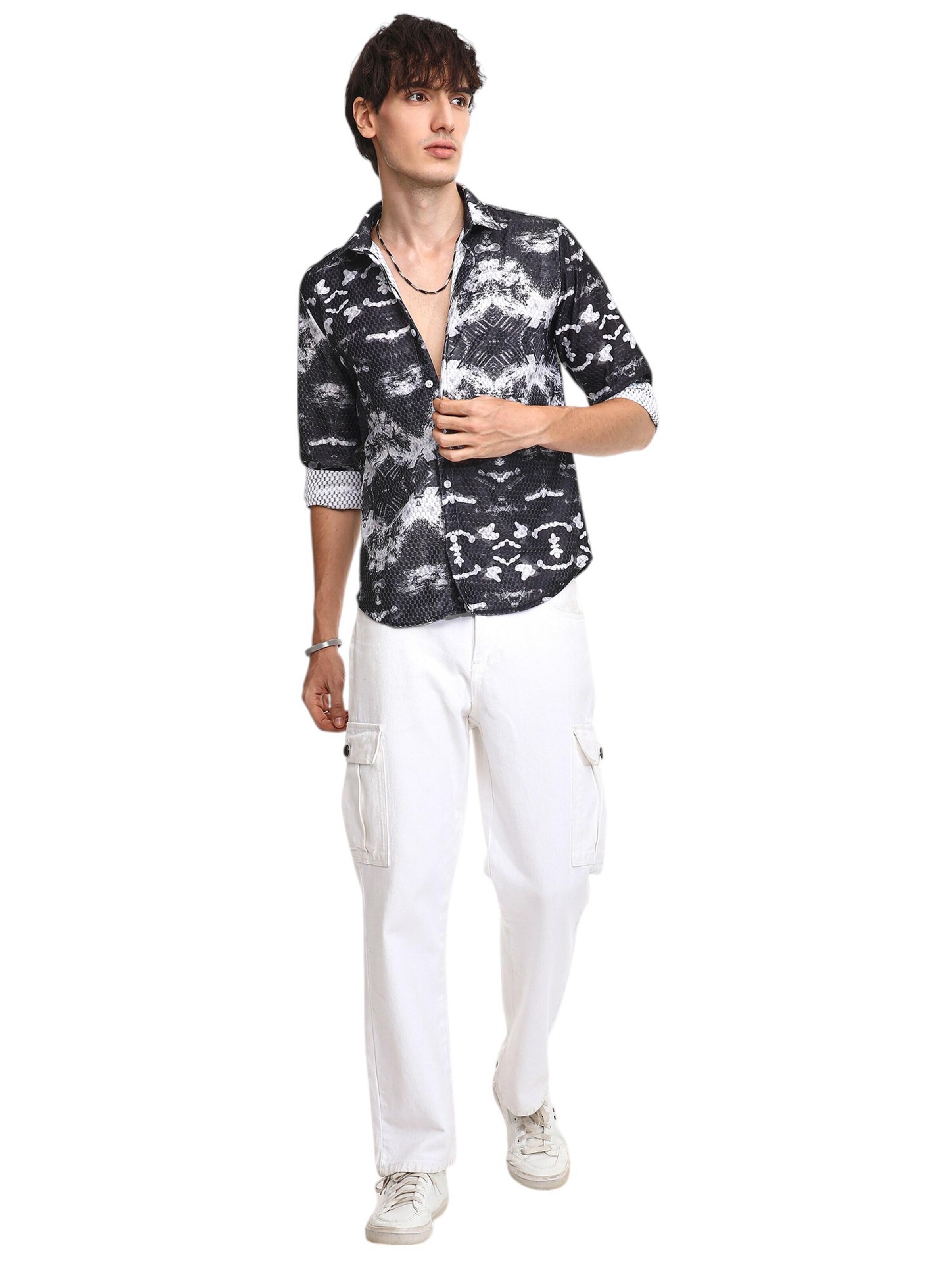 Campus Sutra Regular fit Overhemd in Zwart