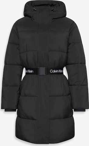 Calvin Klein Jeansregular Zimski kaput - crna boja: prednji dio
