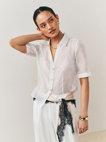 Next Bluse in Weiß