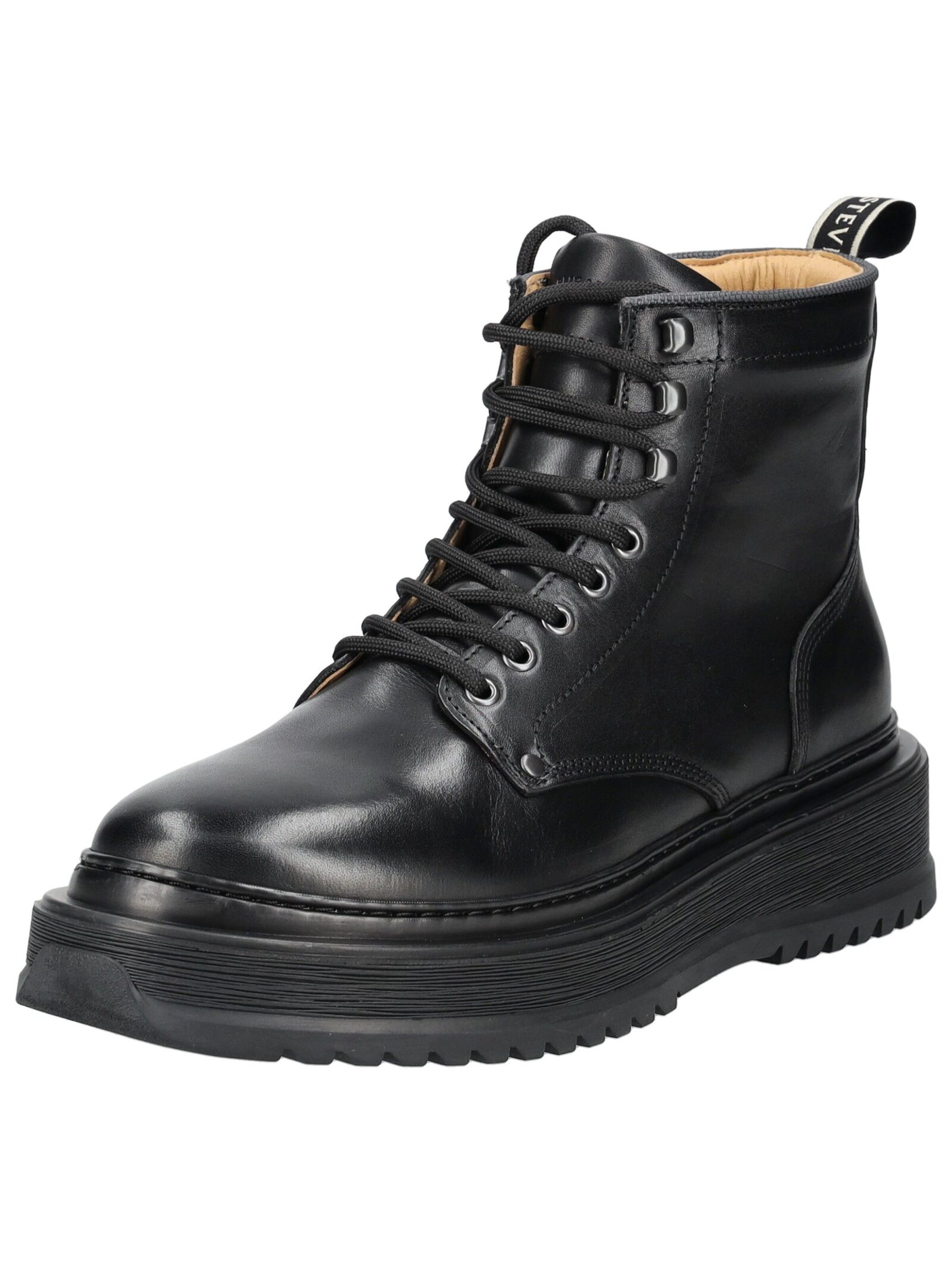 Bottines à lacets Sneaky Steve en noir : devant